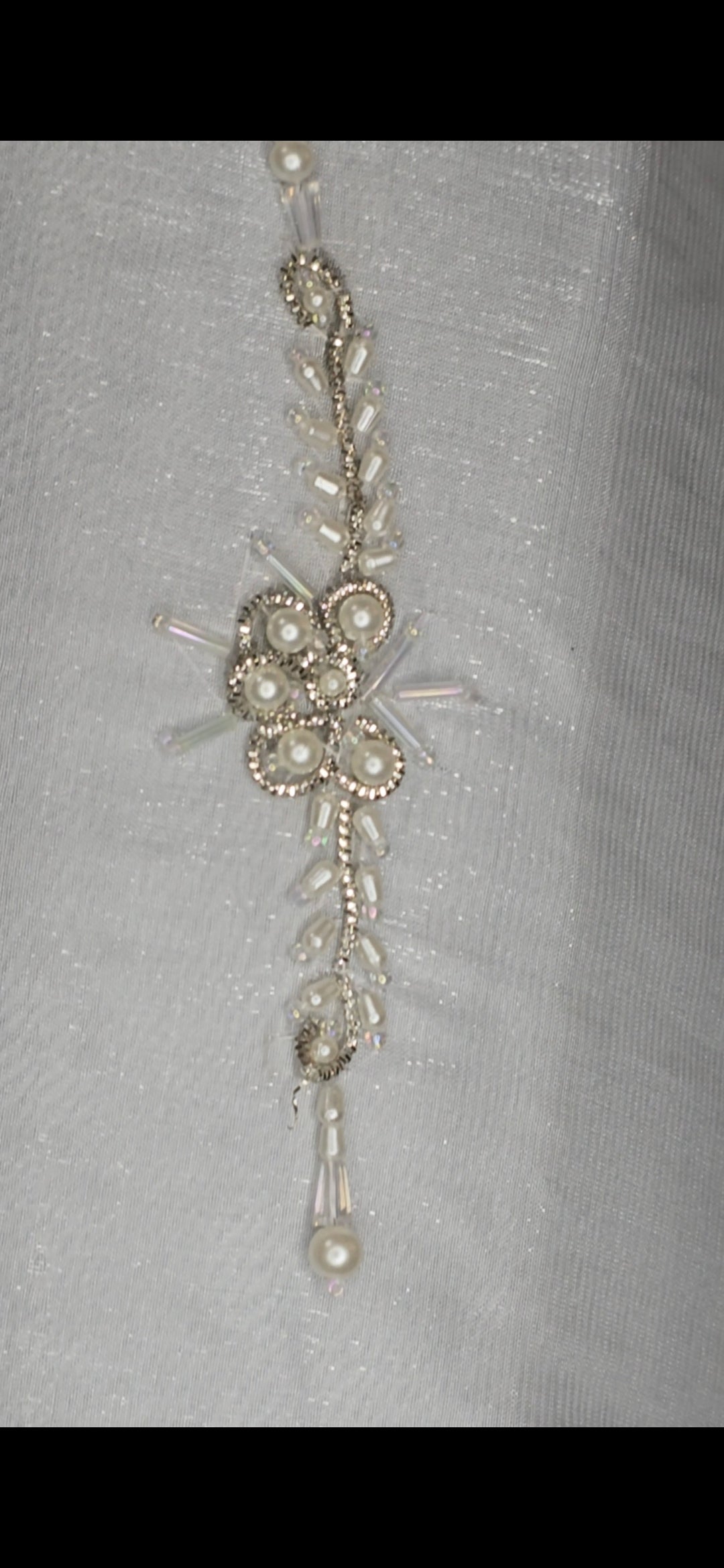 Silver Gray Shisha Silk Three-Piece Ensemble