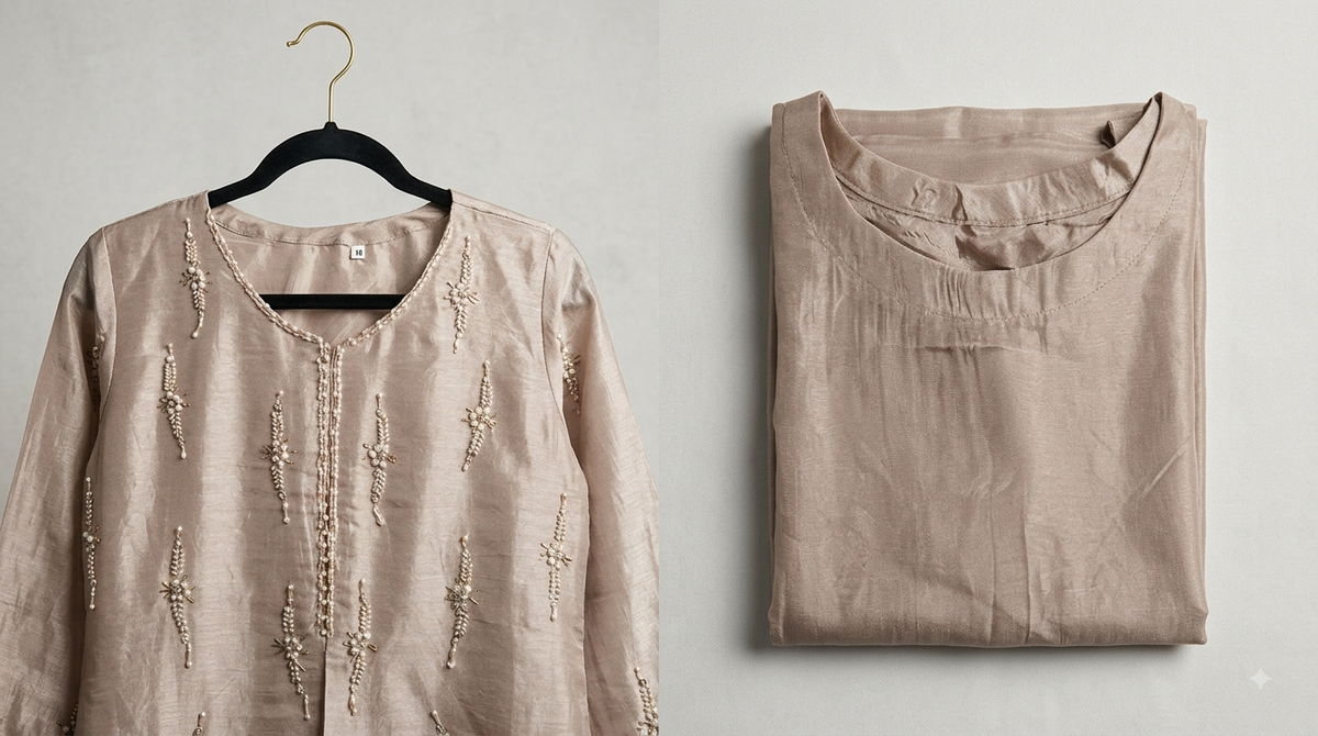 Soft Rose Pink Shisha Silk Three-Piece Ensemble